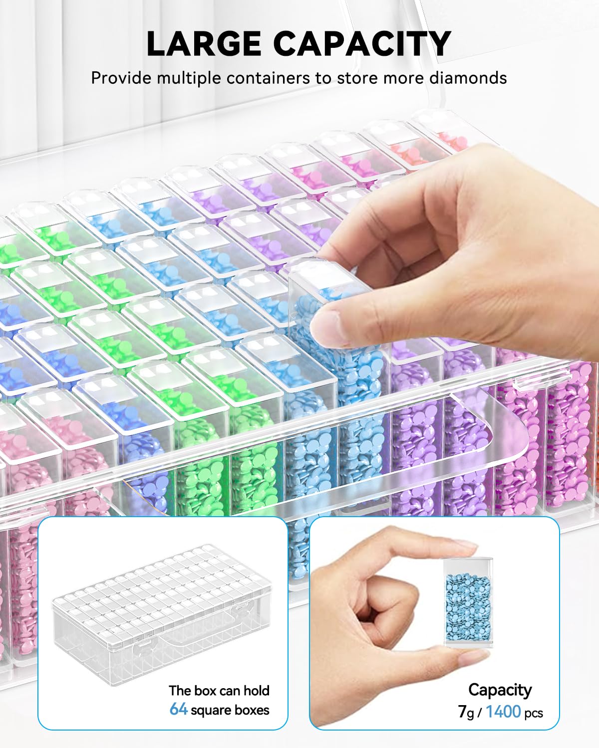 5D DIY 다이아몬드 페인팅 도구 액세서리 보관함 컨 - Craft Embellishment Storage 리뷰 및 가격