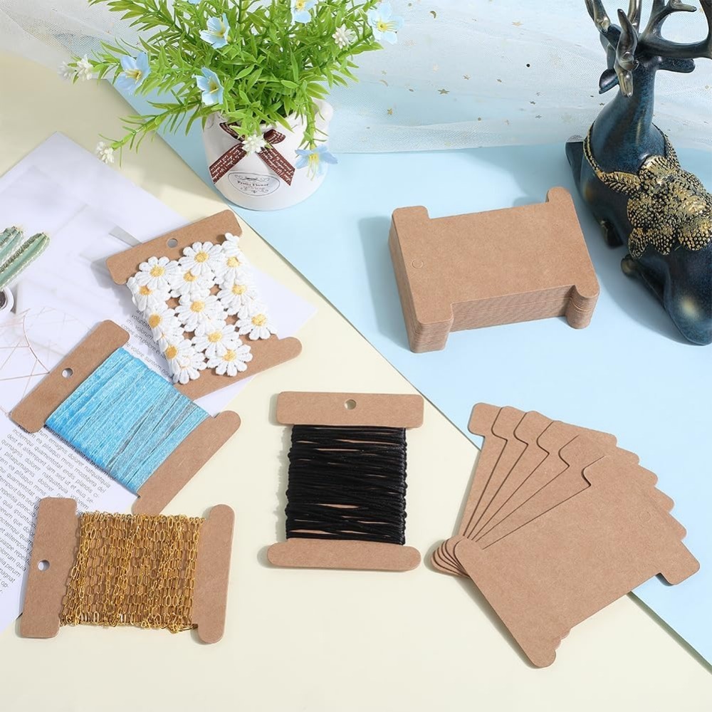 50Pcs 골판지 스풀 대량 플랫 스레드 보빈 크래프트 - Organza Ribbon Spool 리뷰 및 가격