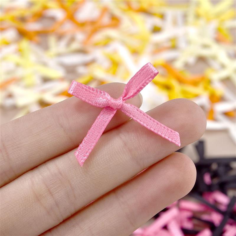 100Pcs 3mm 리본 미니 새틴 리본 꽃 나비 넥타 - Christmas Craft Embellishment 리뷰 및 가격