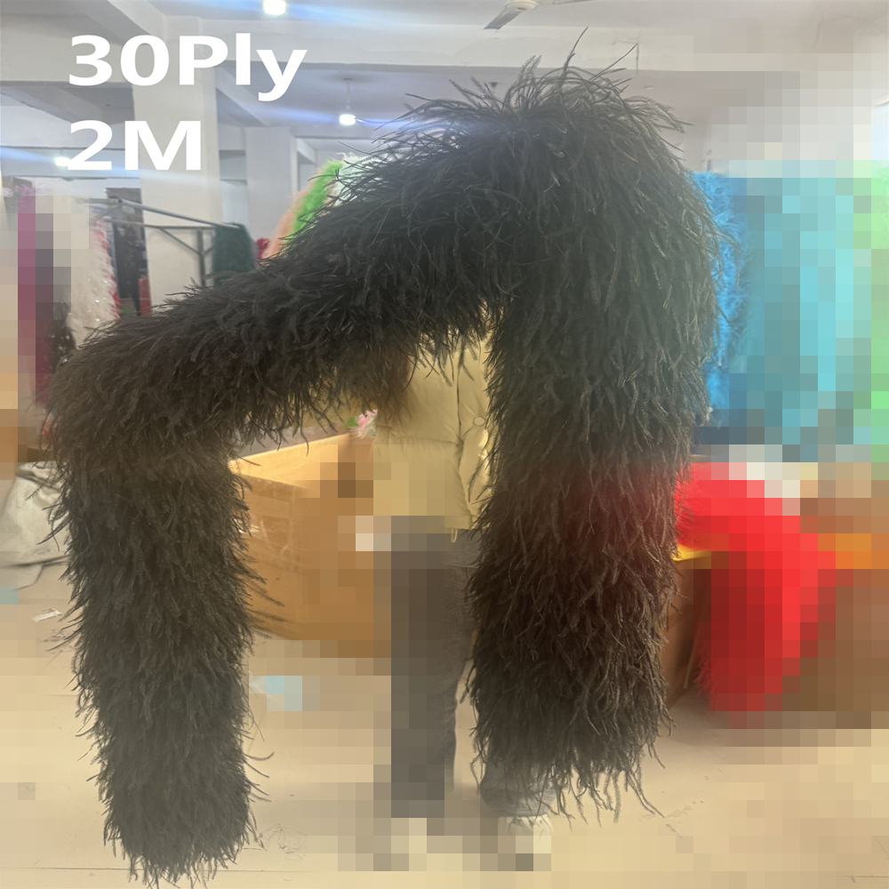천연 타조 깃털 보아 1~30겹 풍성한 블랙 타조 깃털 - Feather Trim Marabou 리뷰 및 가격