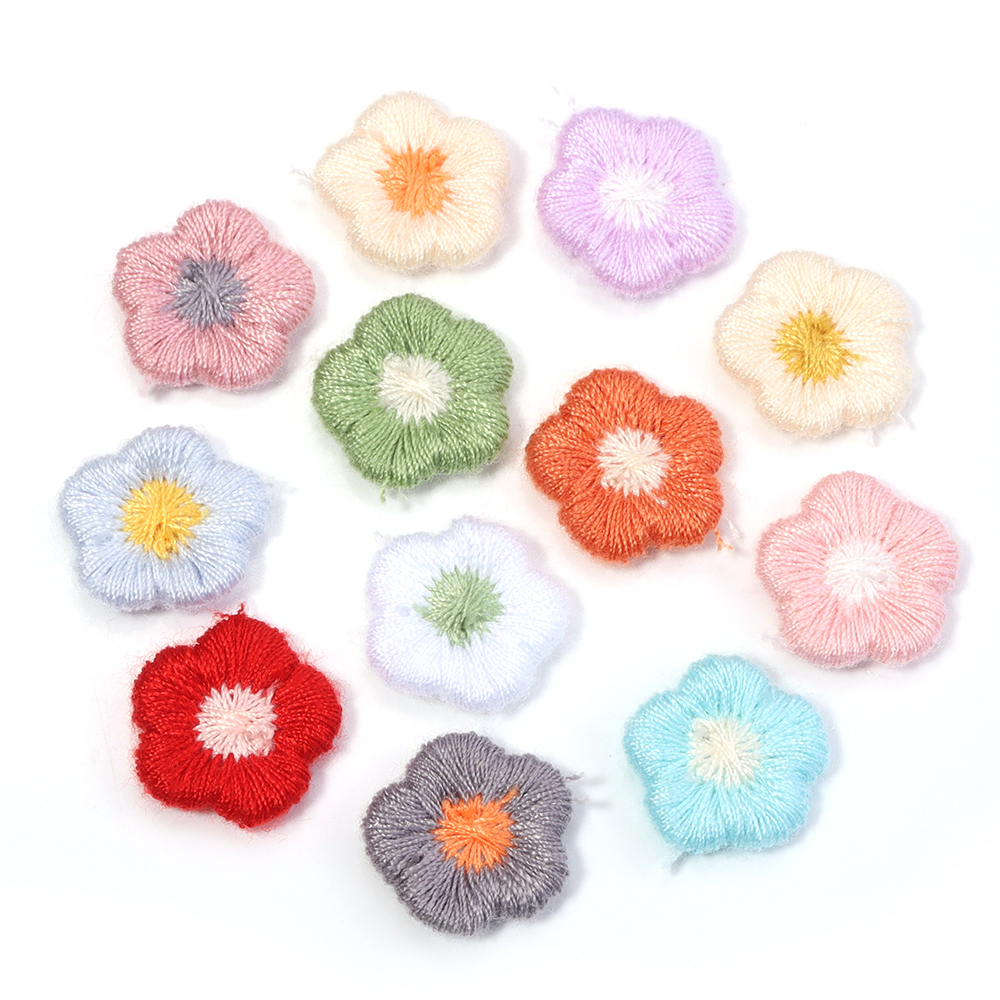 50 개/몫 미니 매화 꽃 자수 패치 의류 패브릭 Ap - Applique Patch Flower 리뷰 및 가격
