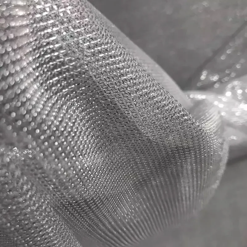 메쉬 탄성 직물 반짝 이는 경량 작은 그리드 골드 실버 - Crystal Mesh Fabric 리뷰 및 가격