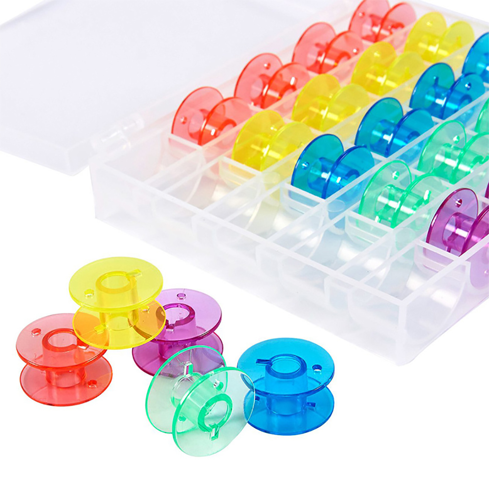 25 개/대 플라스틱 스레드 보빈 DIY 자수 액세서리 - Craft Embellishment Storage 리뷰 및 가격