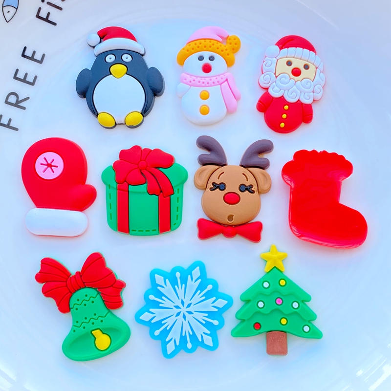 20pcs 새로운 패턴 귀여운 만화 크리스마스 PVC  - Embellishment Glue Craft 리뷰 및 가격