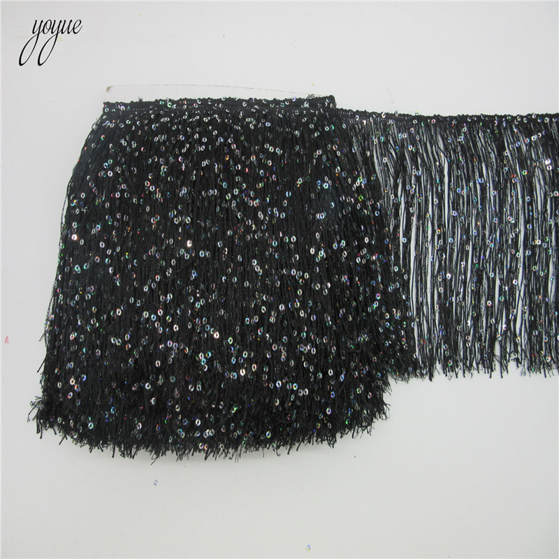 YOYUE 긴 폴리에스터 스팽글 술 프린지 레이스 트림 - Fringe Ribbon Sewing 리뷰 및 가격