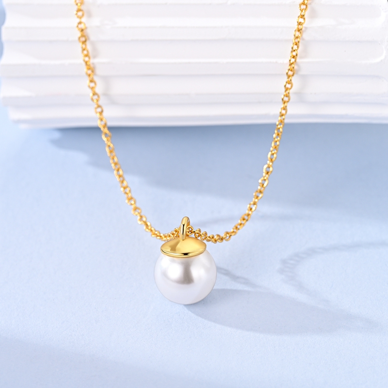 오리지널 925 스털링 실버 목걸이 진주 나비 펜던트  - Pearl Trim Chain 리뷰 및 가격