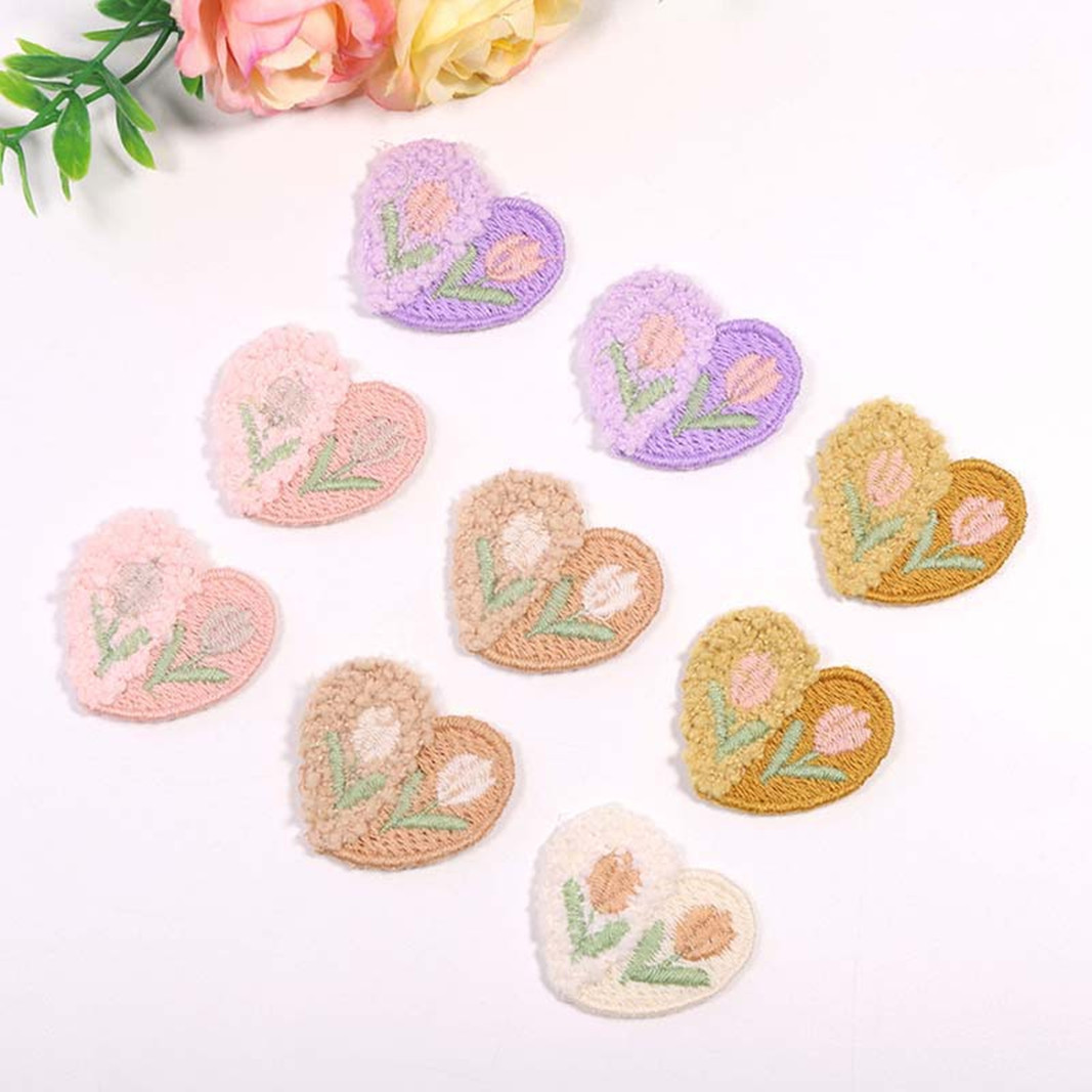 양모 봉제 사랑 꽃 아플리케, DIY 의류, 모자, 신 - Applique Patch Flower 리뷰 및 가격