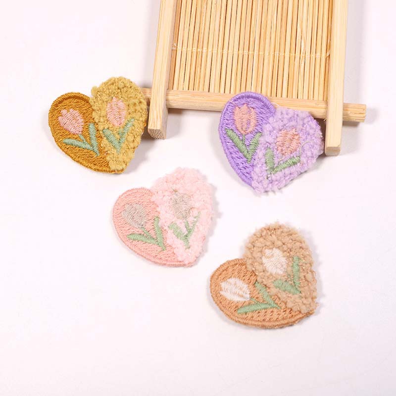 양모 봉제 사랑 꽃 아플리케, DIY 의류, 모자, 신 - Applique Patch Flower 리뷰 및 가격