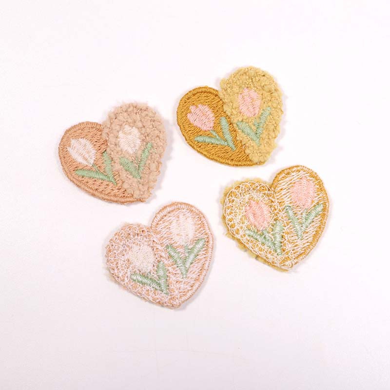 양모 봉제 사랑 꽃 아플리케, DIY 의류, 모자, 신 - Applique Patch Flower 리뷰 및 가격