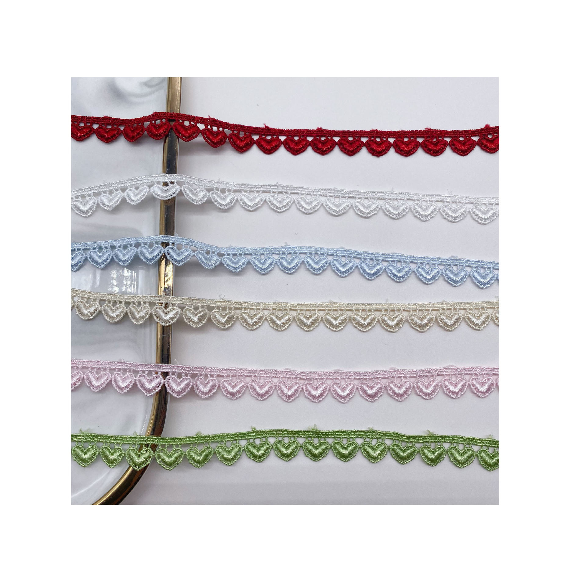 자수 다색 일방적인 러브 레이스 패브릭 트림 리본, D - Lace Ribbon Trim 리뷰 및 가격
