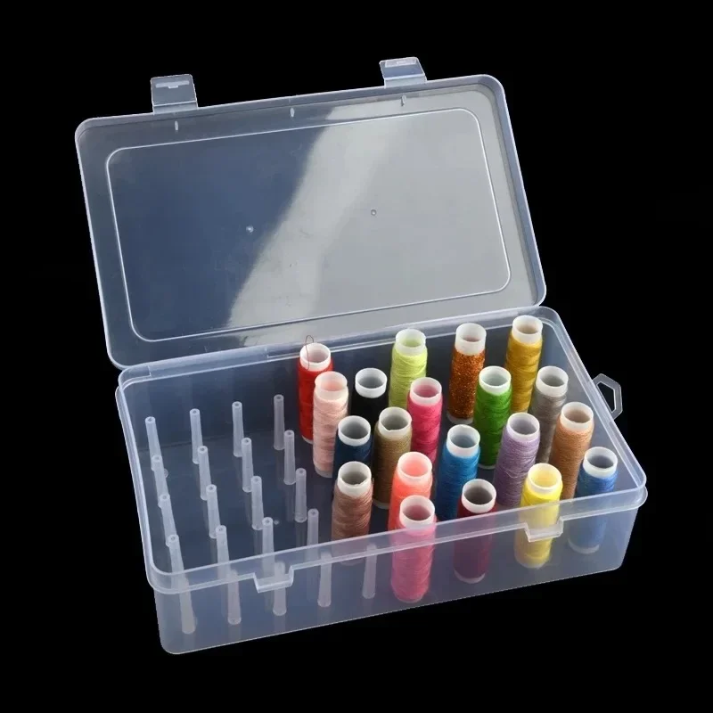 새로운 바느질 스레드 상자 42 조각 스풀 보빈 운반  - Craft Embellishment Storage 리뷰 및 가격