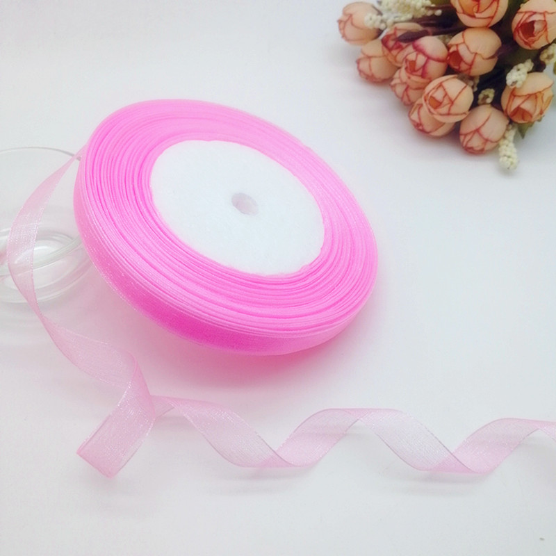 스풀 새틴 엣지 쉬어 오간자 리본, DIY 오간자 티슈 - Organza Ribbon Spool 리뷰 및 가격