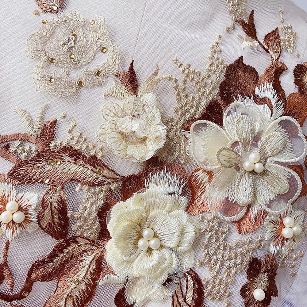 패션 우아한 화려한 스팽글 자수 패치 3D 꽃 DIY  - Applique Patch Flower 리뷰 및 가격
