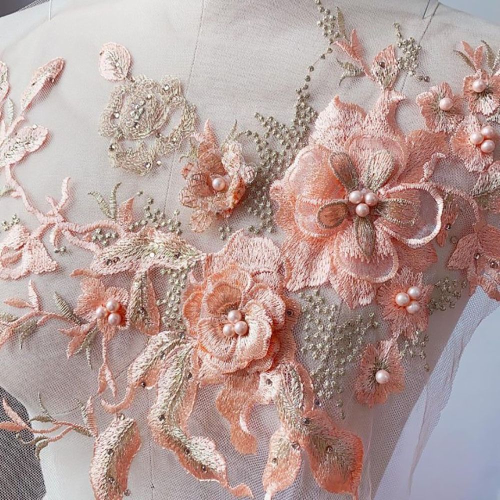 패션 우아한 화려한 스팽글 자수 패치 3D 꽃 DIY  - Applique Patch Flower 리뷰 및 가격