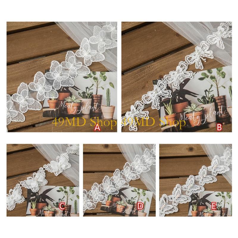 49MD 1 야드 Bowknot 나비 수 놓은 레이스  - Lace Ribbon Trim 리뷰 및 가격
