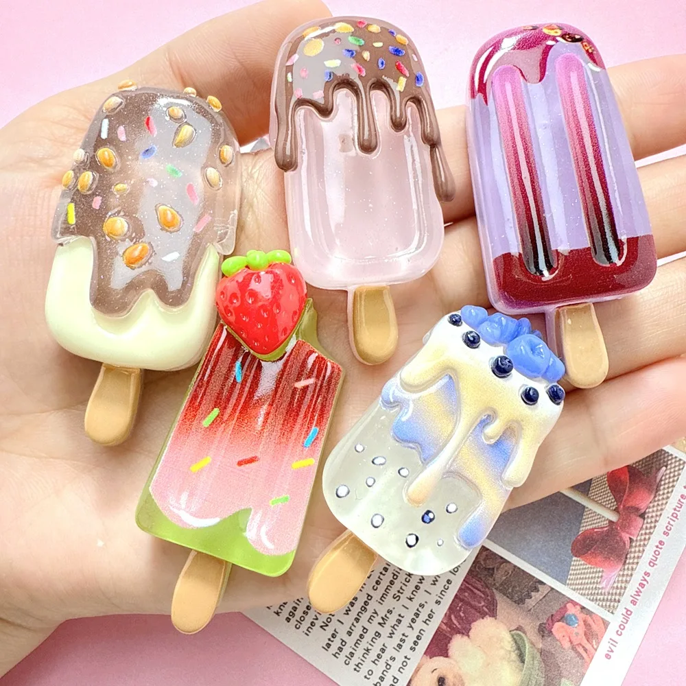 레진 야광 투명 아이스크림 캐보숑 DIY 공예용, 플랫 - Christmas Craft Embellishment 리뷰 및 가격