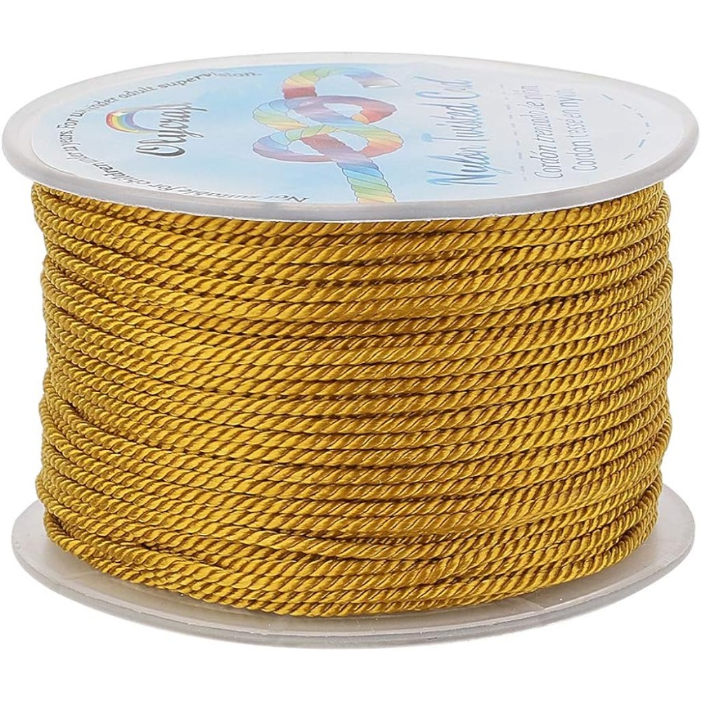 55 야드 1mm 트위스트 새틴 나일론 코드 3겹 Go - Cord Trim Twisted 리뷰 및 가격