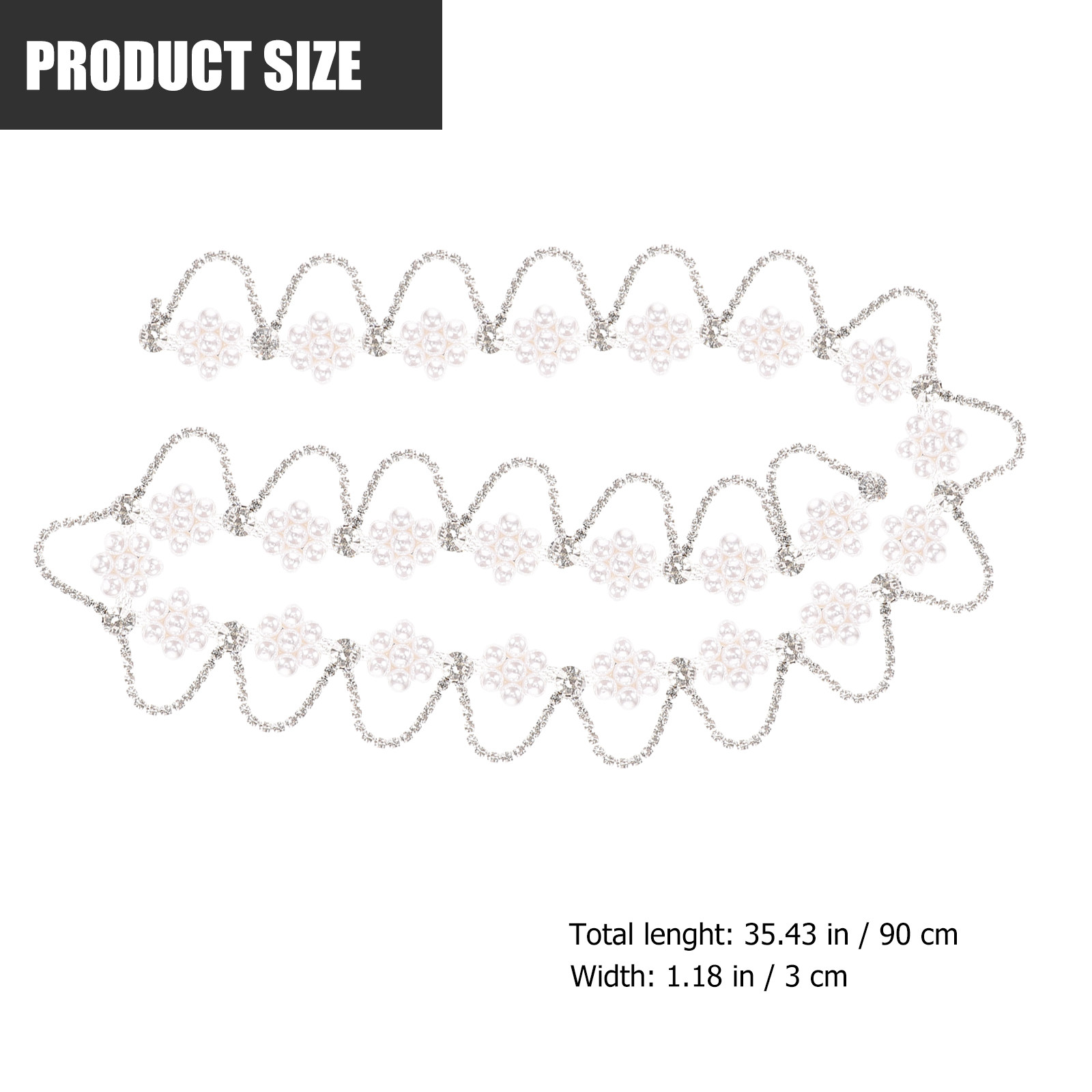 라인스톤 진주 체인 트림 프리미엄 DIY 의류 장식 헤 - Pearl Trim Chain 리뷰 및 가격