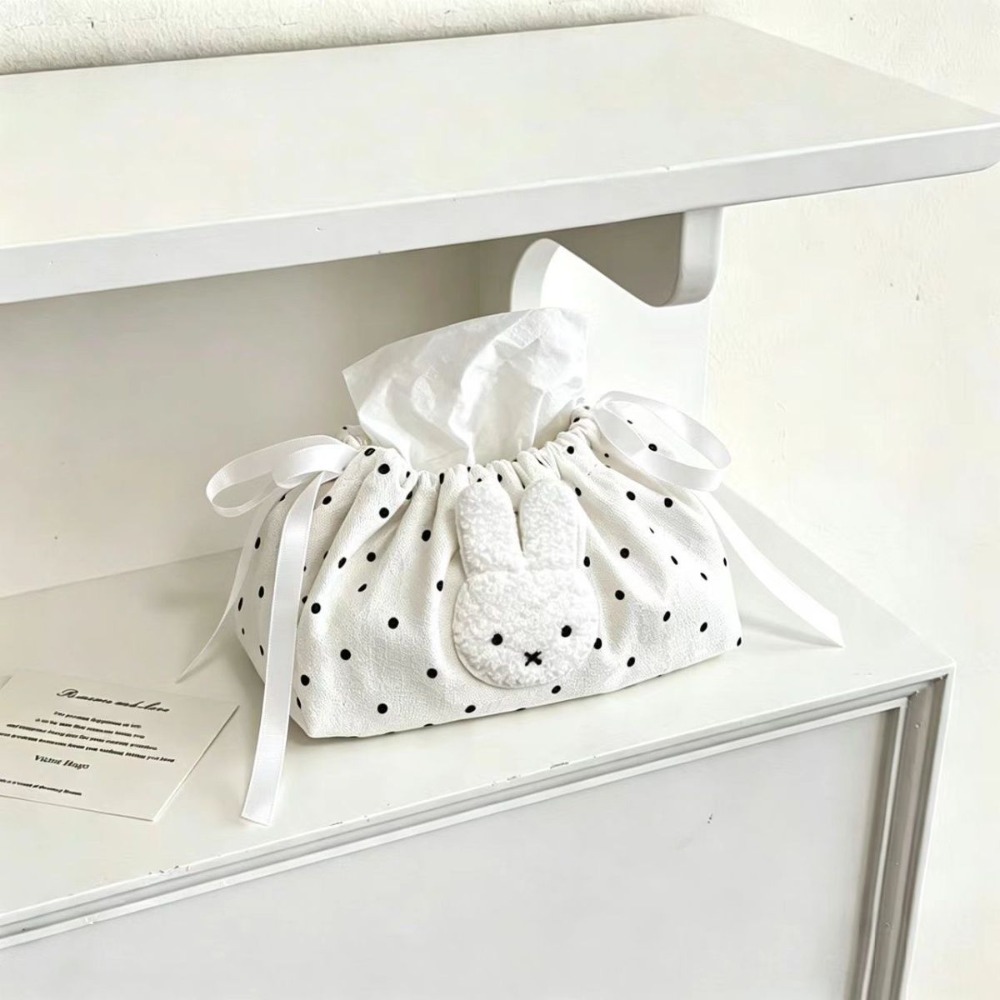 귀여운 미피 웨이브 자수 드로스트링 티슈 보관 가방 침 - Craft Embellishment Storage 리뷰 및 가격