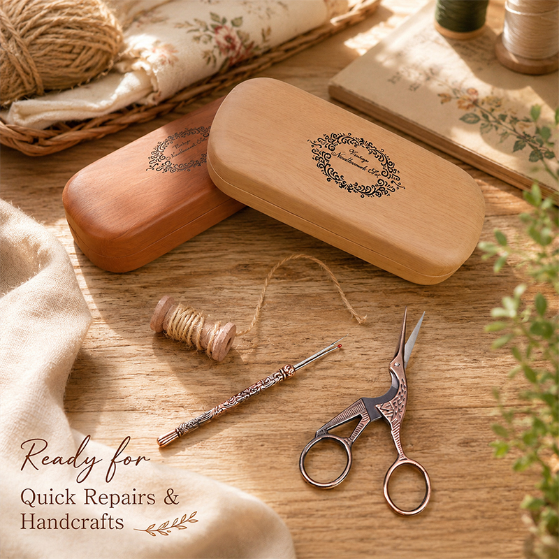 빈티지 재봉 도구 세트(나무 보관함 포함), DIY 재 - Craft Embellishment Storage 리뷰 및 가격