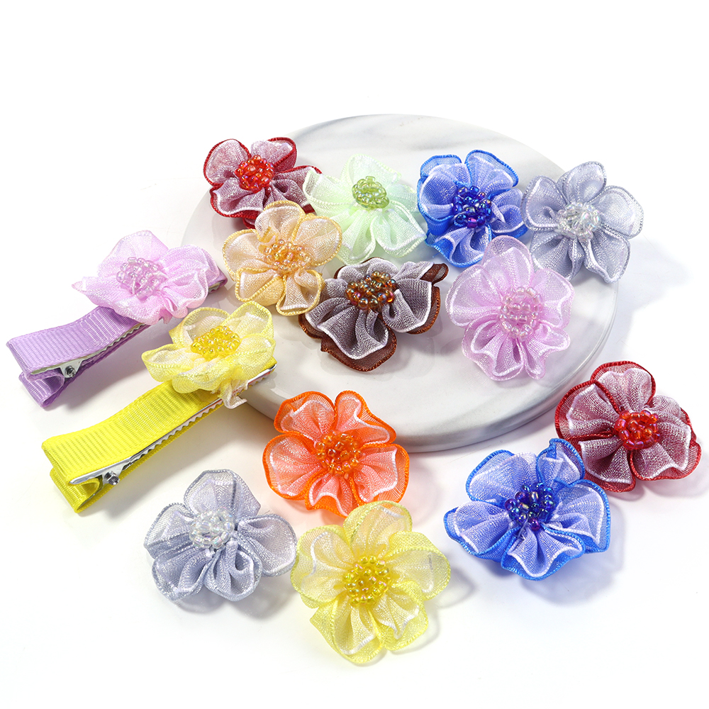 10개/세트 메쉬 꽃 아플리케 DIY 의류 모자 신발  - Applique Patch Flower 리뷰 및 가격