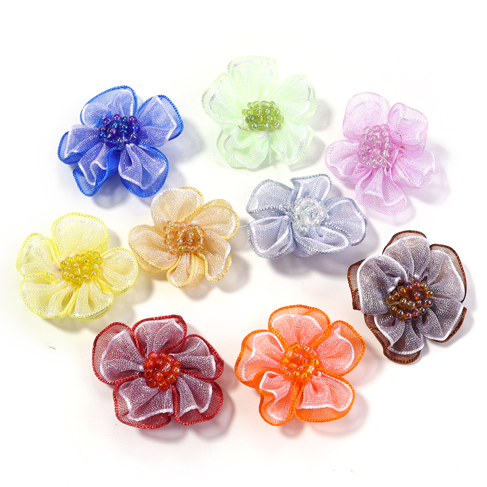 10개/세트 메쉬 꽃 아플리케 DIY 의류 모자 신발  - Applique Patch Flower 리뷰 및 가격