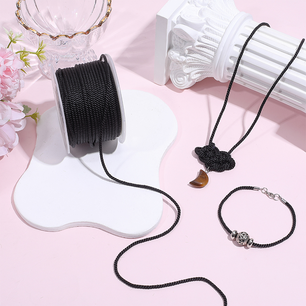 27.34야드 검정색 꼬임끈 장식 2.5mm 3겹 나일 - Cord Trim Twisted 리뷰 및 가격