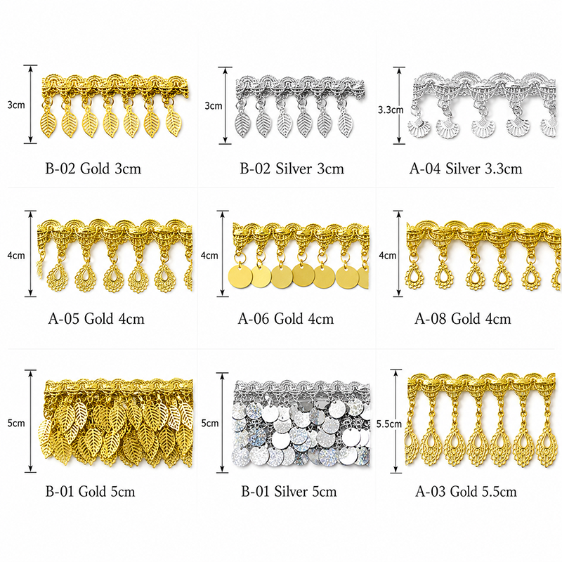 4/9야드 3-5.5cm 스팽글 태슬 프린지 레이스 트 - Fringe Ribbon Sewing 리뷰 및 가격