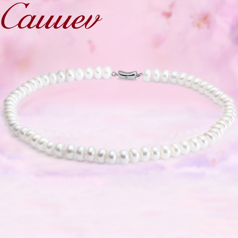 Cauev 여성용 천연 담수 진주 목걸이, 놀라운 가격 - Pearl Trim Chain 리뷰 및 가격