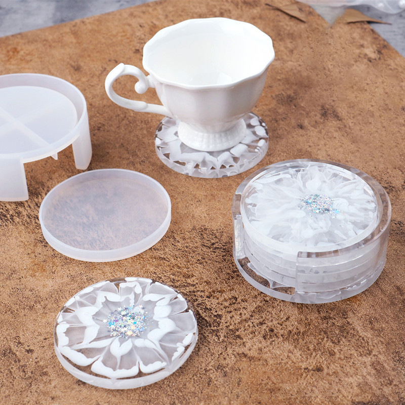 SNASAN 코스터 컵 매트 실리콘 몰드 수지 보관 상 - Craft Embellishment Storage 리뷰 및 가격