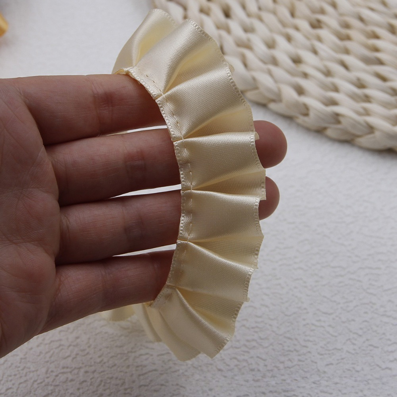 11 색상 2.5 Cm 레이스 리본 Pleated Ru - Fringe Ribbon Sewing 리뷰 및 가격