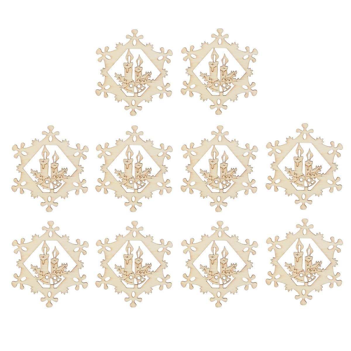 10Pcs 눈송이 펜던트 크리스마스 나무 장식품 부드러 - Christmas Craft Embellishment 리뷰 및 가격
