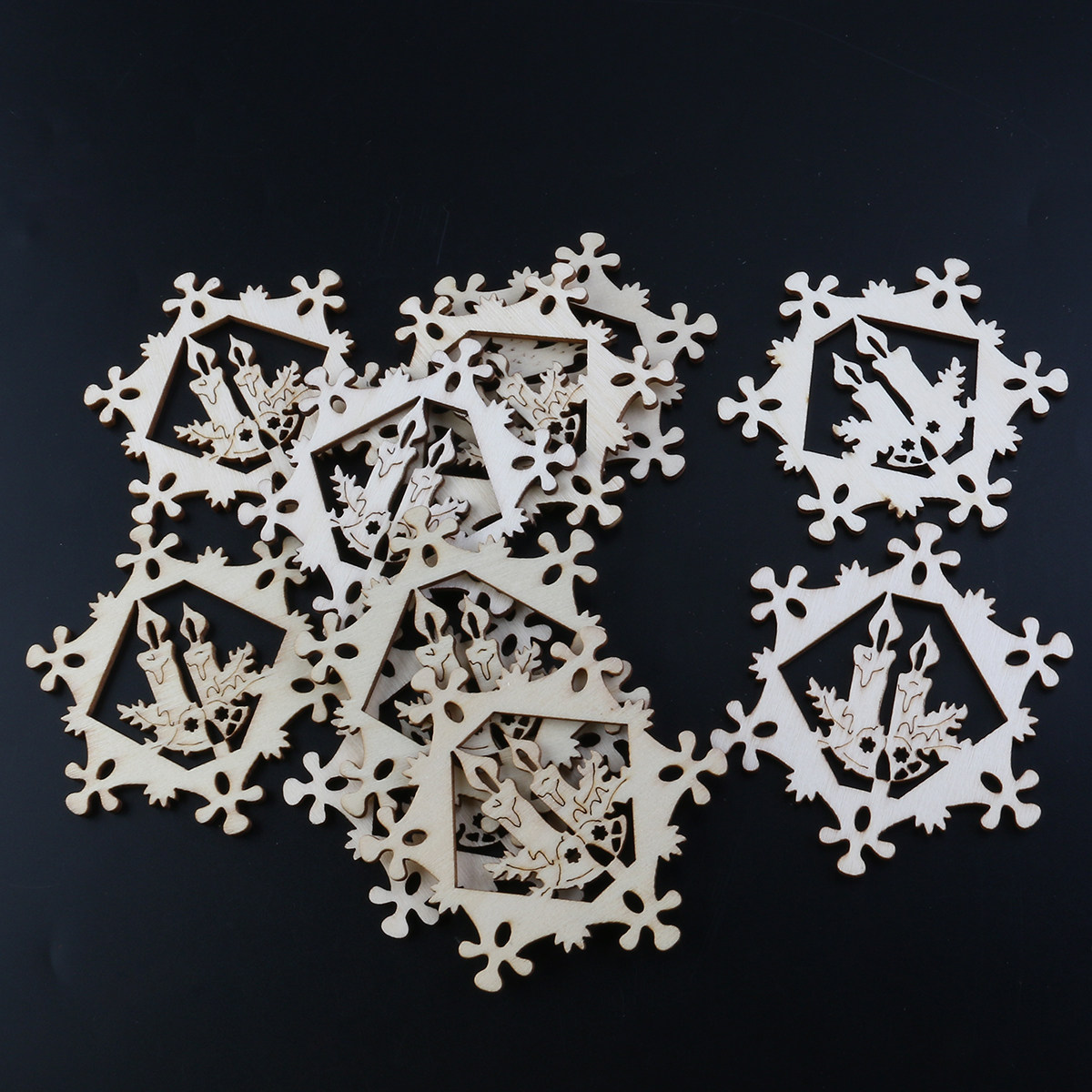 10Pcs 눈송이 펜던트 크리스마스 나무 장식품 부드러 - Christmas Craft Embellishment 리뷰 및 가격