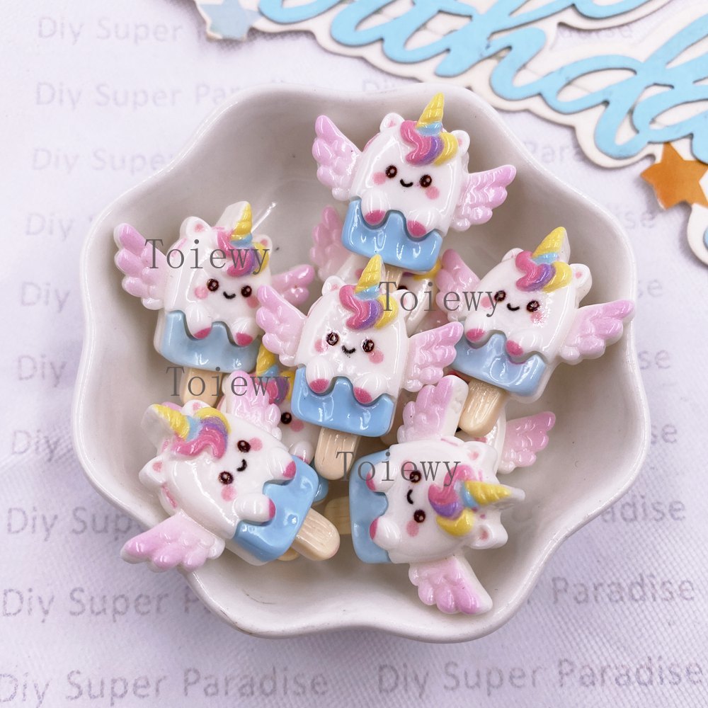 10개 레진 화려한 만화 무지개 음악 유니콘 플랫백 스 - Christmas Craft Embellishment 리뷰 및 가격