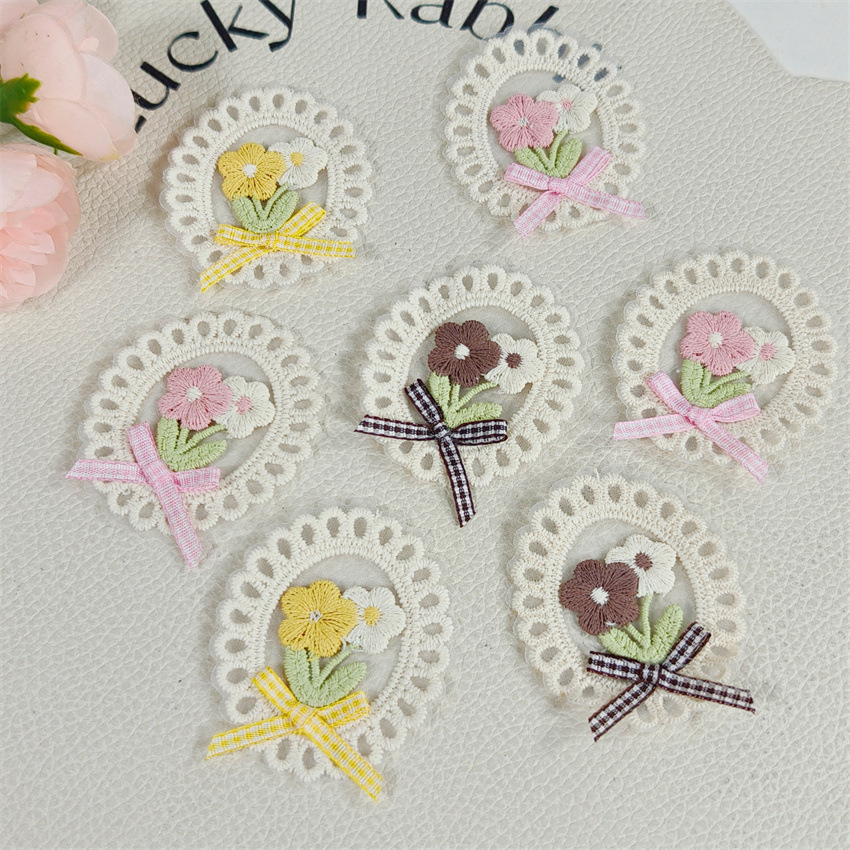 10PCS 새로운 봄 여름 신선한 스타일 레이스 가장자 - Applique Patch Flower 리뷰 및 가격