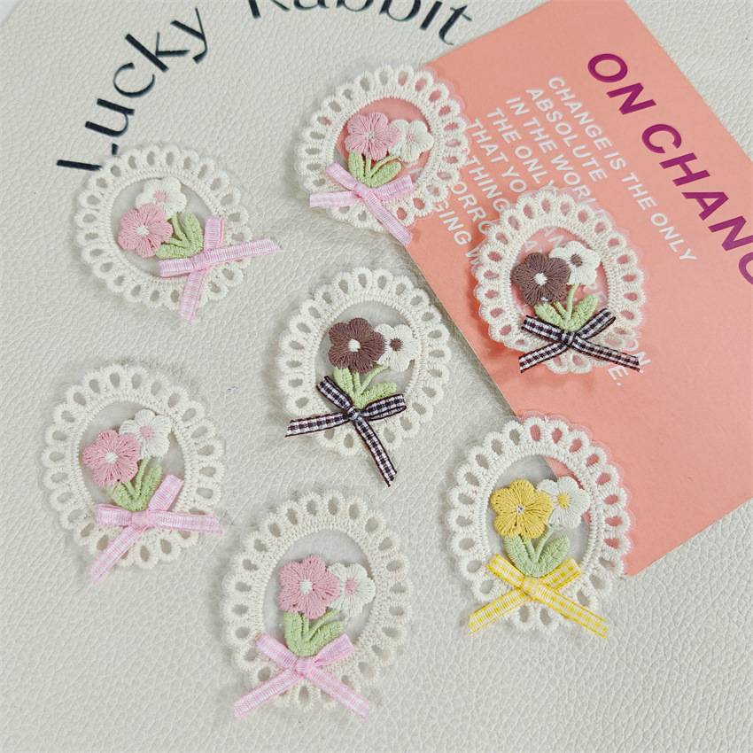 10PCS 새로운 봄 여름 신선한 스타일 레이스 가장자 - Applique Patch Flower 리뷰 및 가격