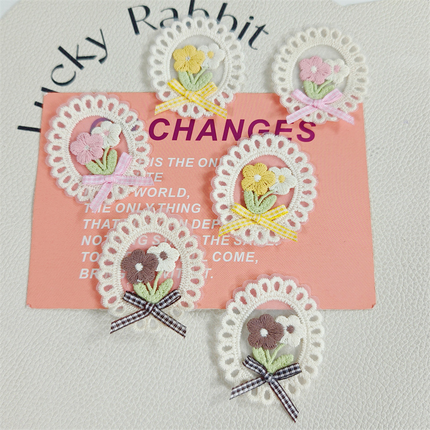 10PCS 새로운 봄 여름 신선한 스타일 레이스 가장자 - Applique Patch Flower 리뷰 및 가격