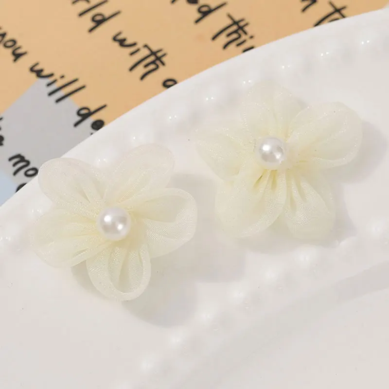 100PCS 진주 원사 꽃 아플리케 DIY 신부 의류  - Applique Patch Flower 리뷰 및 가격