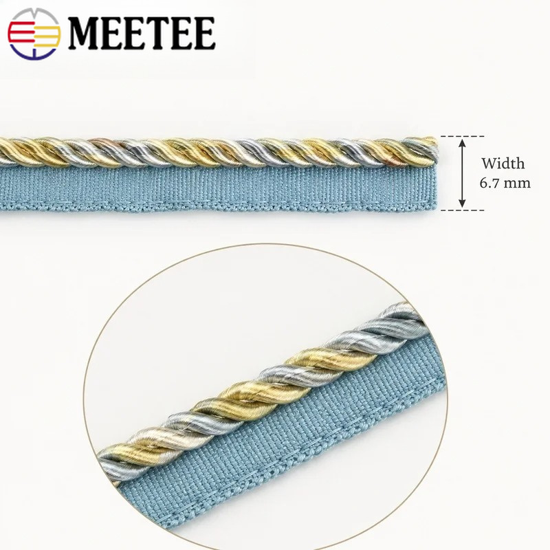 2/5/10/12M 미티 6mm 투톤 트위스트 코드 브 - Cord Trim Twisted 리뷰 및 가격