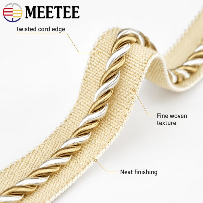 2/5/10/12M 미티 6mm 투톤 트위스트 코드 브 - Cord Trim Twisted 리뷰 및 가격