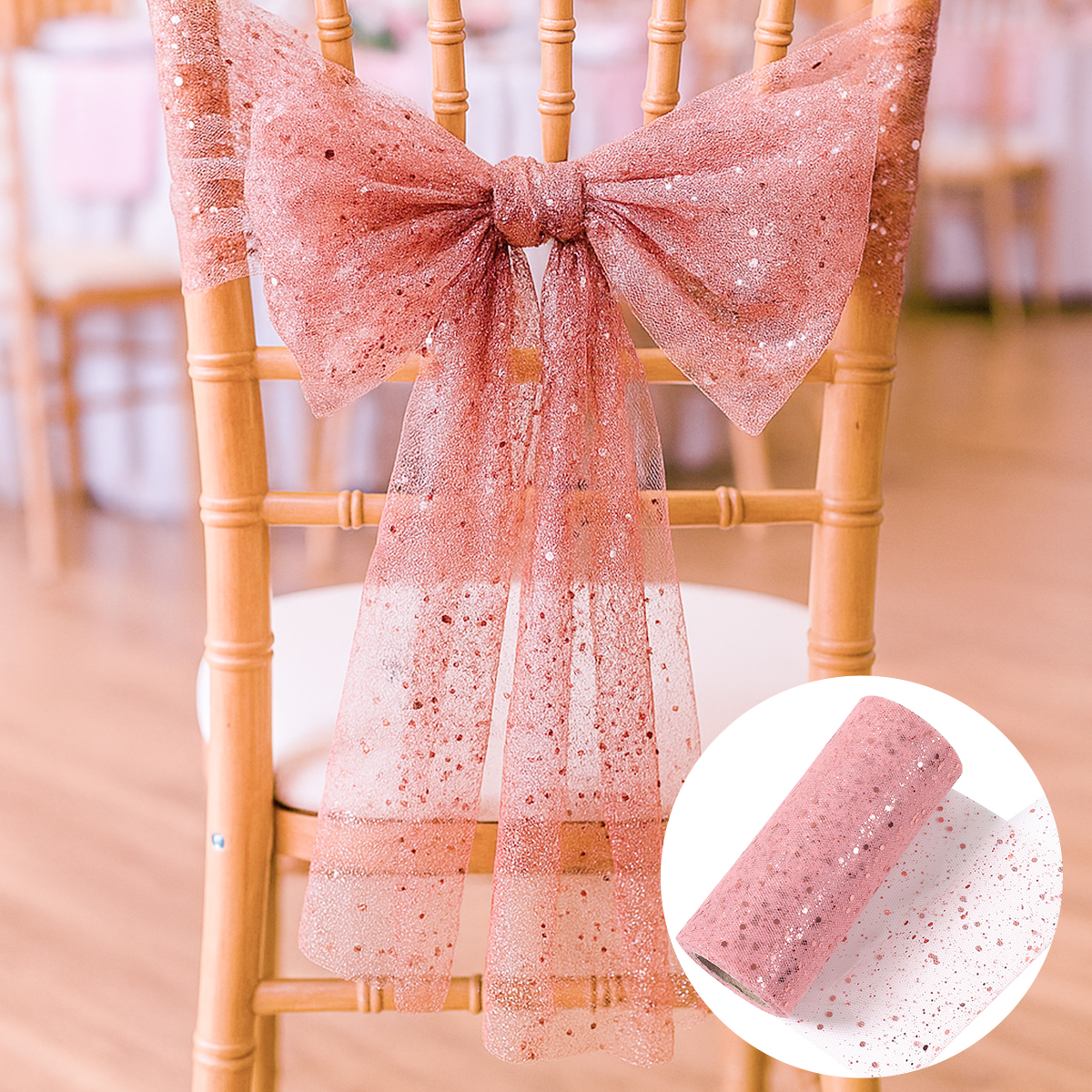 반짝이 얇은 명주 그물 롤 생일 파티 장식 패브릭 스풀 - Organza Ribbon Spool 리뷰 및 가격