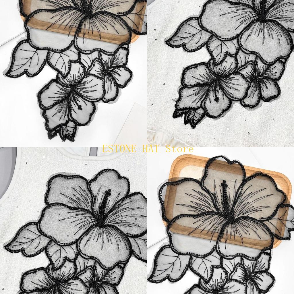 49MF 꽃 바느질 패치 우아한 꽃 골치 아픈 건 Tu - Applique Patch Flower 리뷰 및 가격