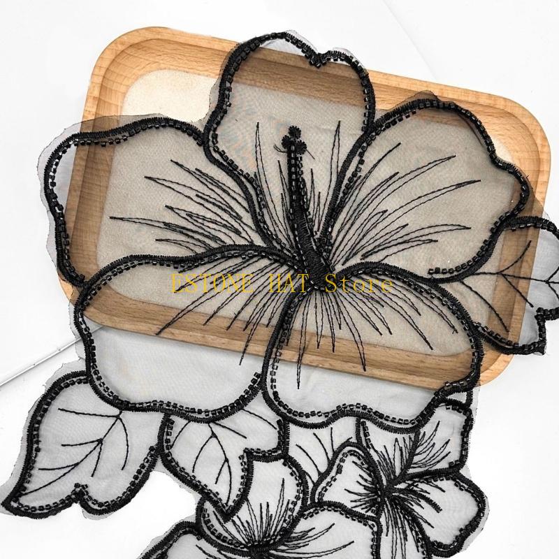 49MF 꽃 바느질 패치 우아한 꽃 골치 아픈 건 Tu - Applique Patch Flower 리뷰 및 가격