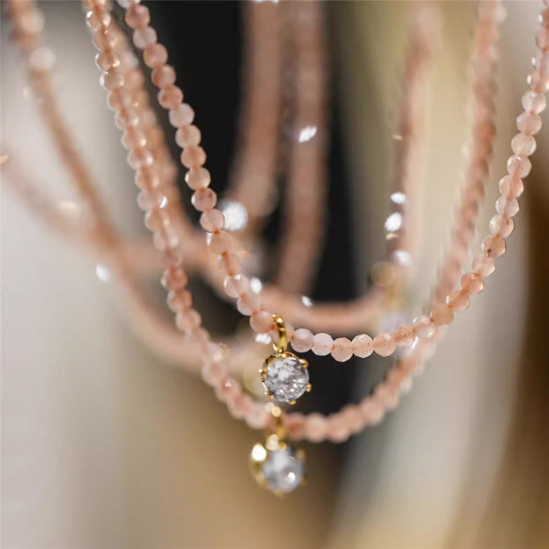 여성을위한 패션 빈티지 섹시한 지르콘 펜던트 목걸이 B - Pearl Trim Chain 리뷰 및 가격