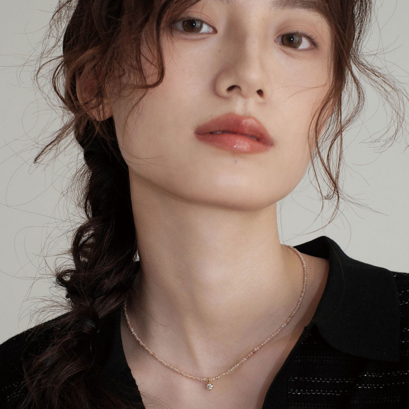 여성을위한 패션 빈티지 섹시한 지르콘 펜던트 목걸이 B - Pearl Trim Chain 리뷰 및 가격