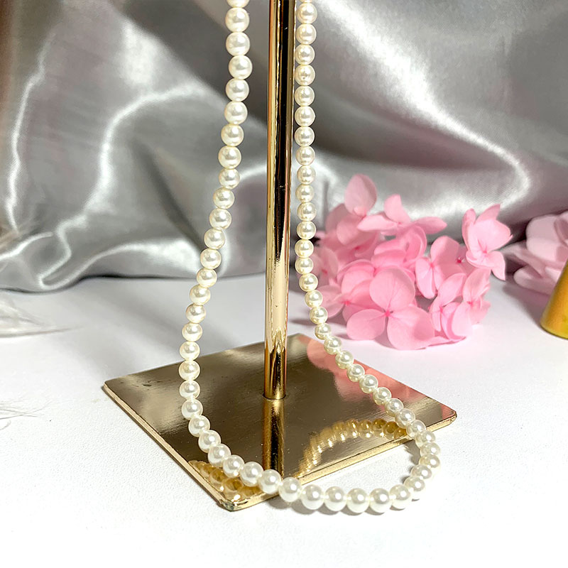 우아한 4mm 쉘 진주 목걸이 40-60cm 크기 여성 - Pearl Trim Chain 리뷰 및 가격