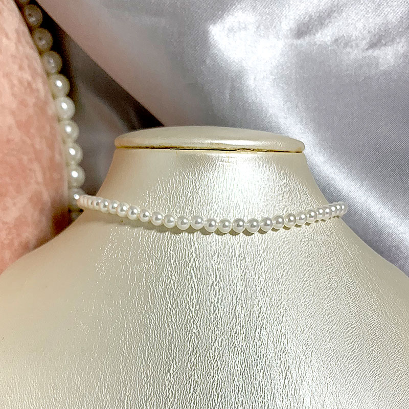우아한 4mm 쉘 진주 목걸이 40-60cm 크기 여성 - Pearl Trim Chain 리뷰 및 가격