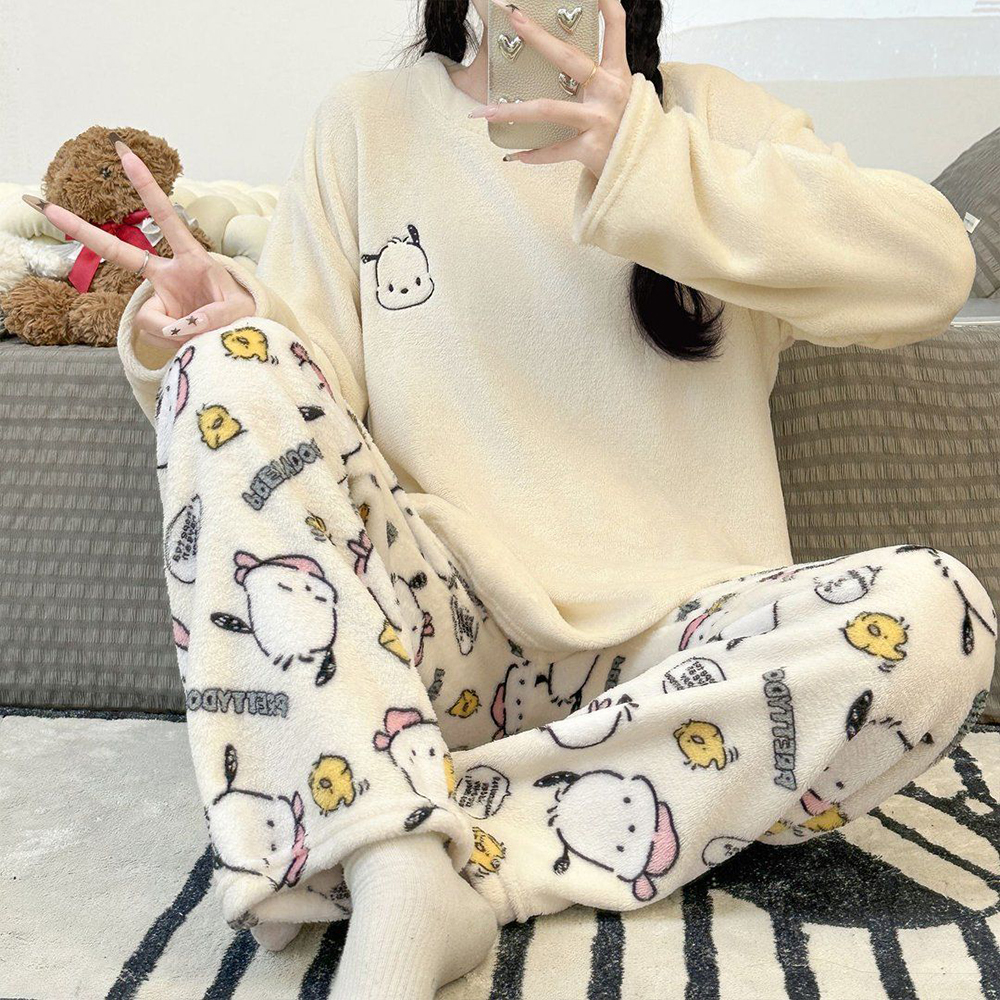 Sanrio Pompom Purin 겨울 잠옷 Y2K  - Embellish Knit 리뷰 및 가격