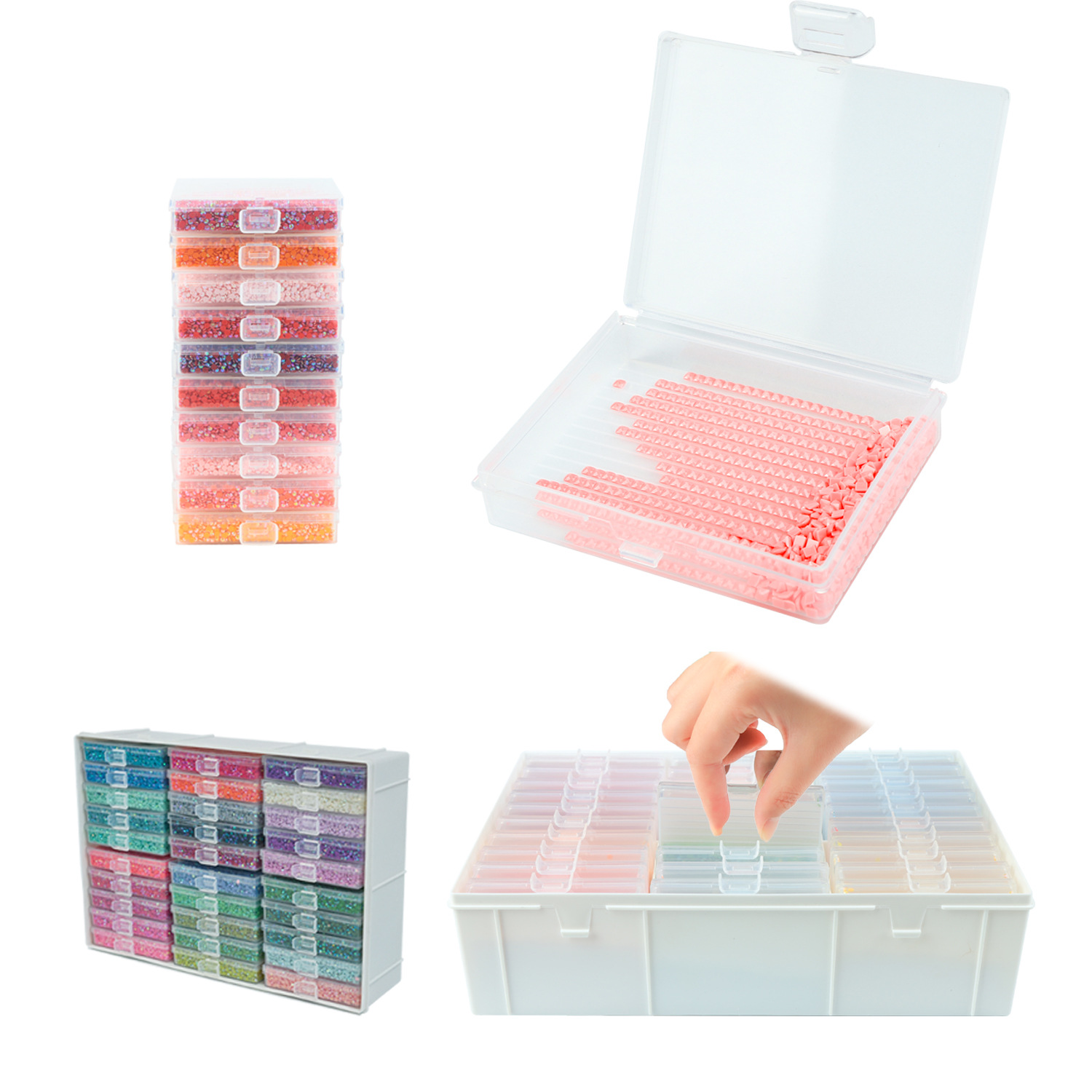 다이아몬드 페인팅 아트 트레이 세트(60개 수납함 및  - Craft Embellishment Storage 리뷰 및 가격
