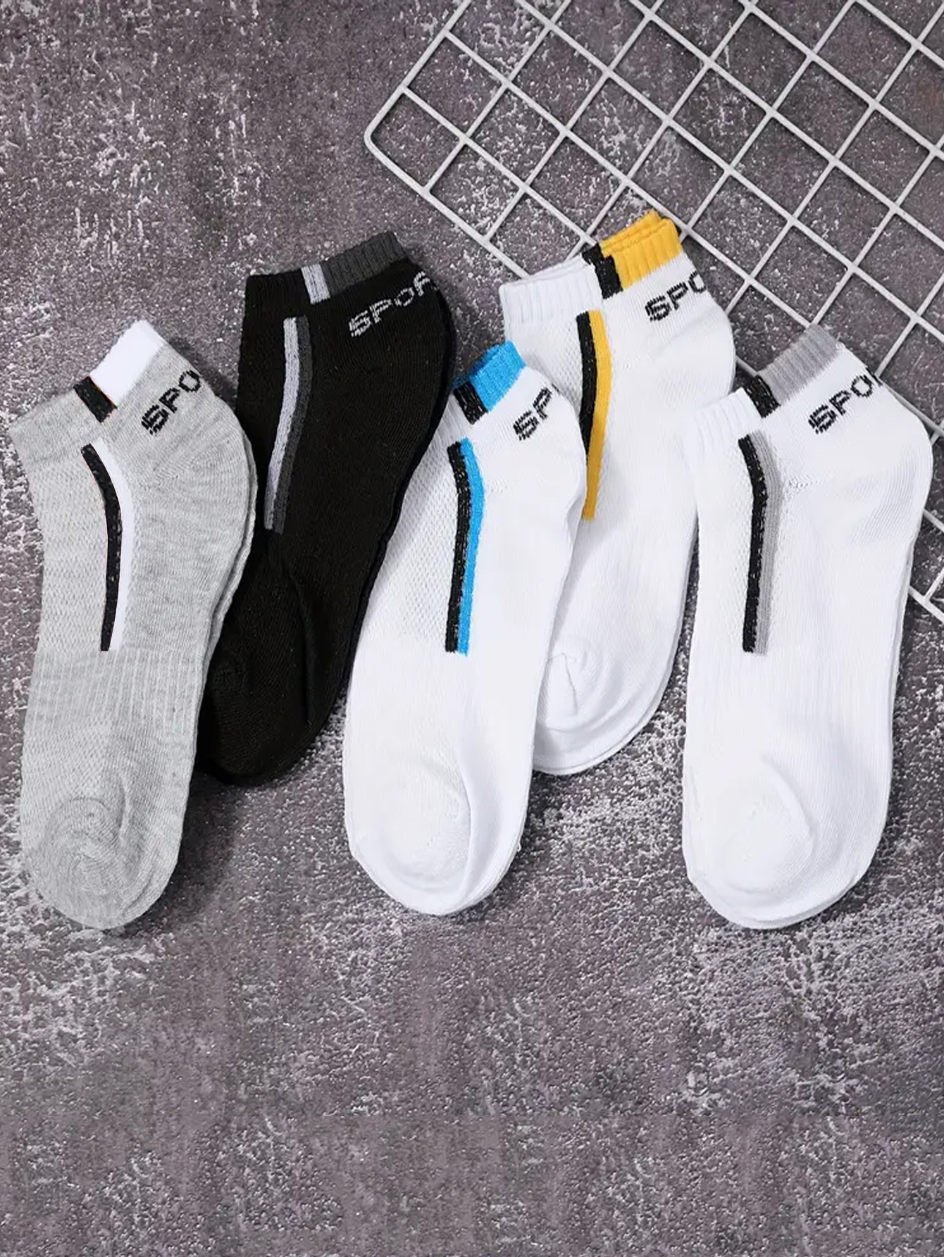 30쌍 남성용 메쉬 통기성 발목 양말 컬러 블록 캐주얼 - Embellish Knit 리뷰 및 가격